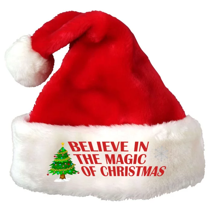 Believe In The Magic Of Christmas Gift Premium Christmas Santa Hat