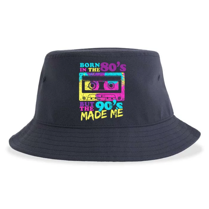 Born In The 80s But 90s Made Me Vintage Cassette Sustainable Bucket Hat