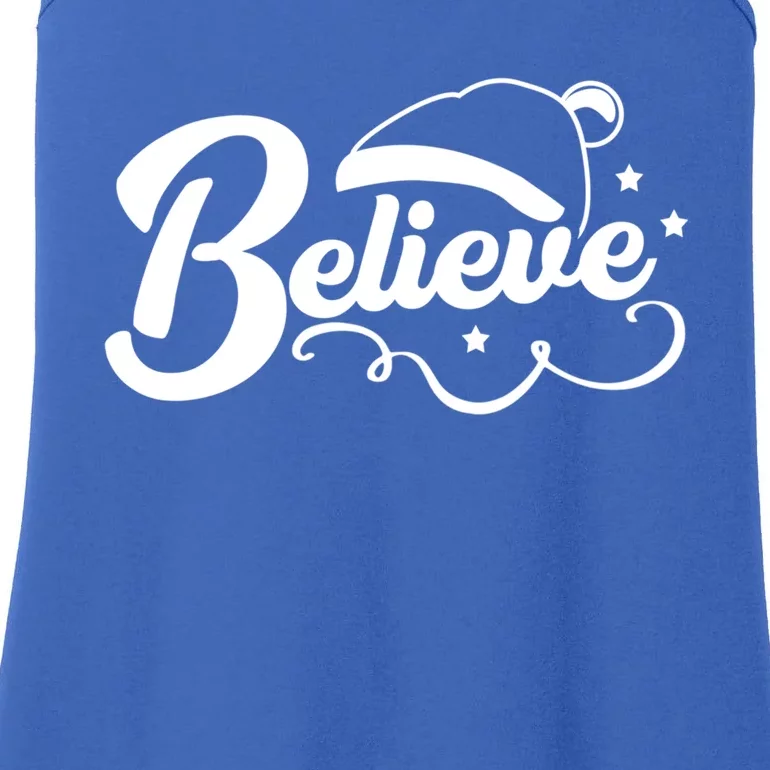 Believe In The Magic Of Christmas Meaningful Gift Ladies Essential Tank