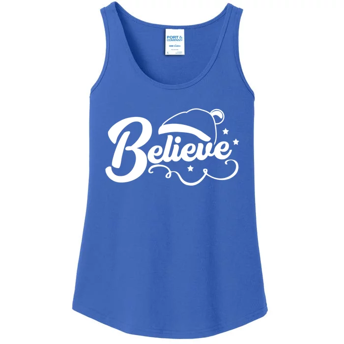 Believe In The Magic Of Christmas Meaningful Gift Ladies Essential Tank