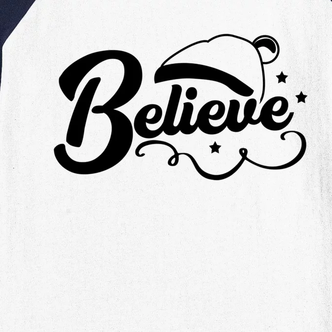 Believe In The Magic Of Christmas Meaningful Gift Baseball Sleeve Shirt