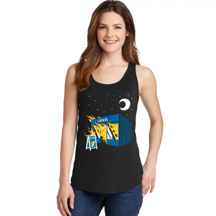 Bears In Trees Bakery On Fire Ladies Essential Tank