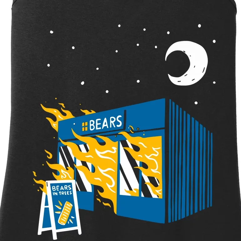 Bears In Trees Bakery On Fire Ladies Essential Tank