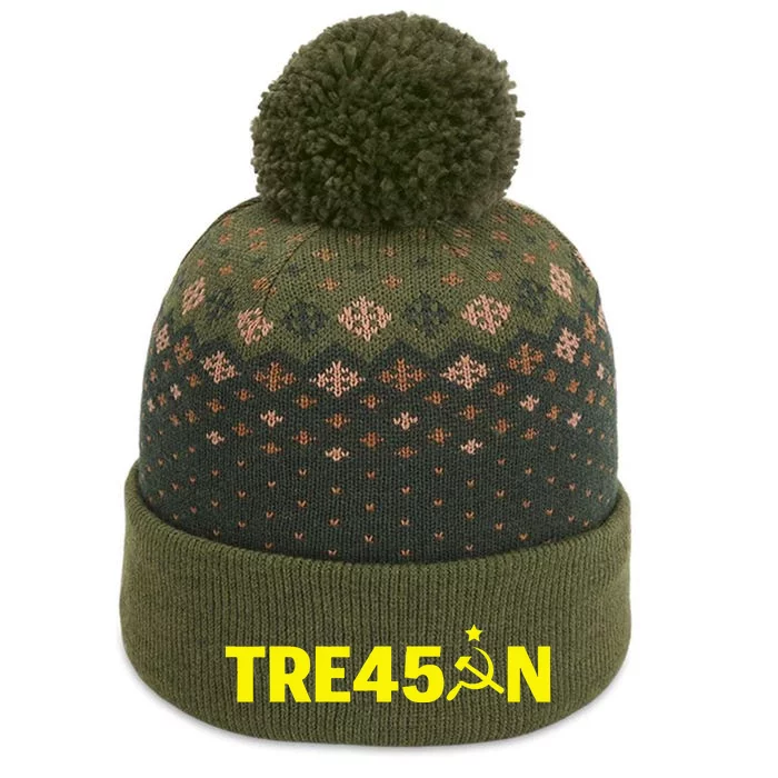 Best Impeach Trump Treason Russian Gop Party The Baniff Cuffed Pom Beanie