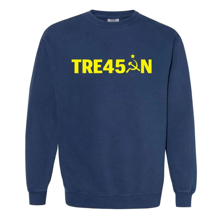 Best Impeach Trump Treason Russian Gop Party Garment-Dyed Sweatshirt