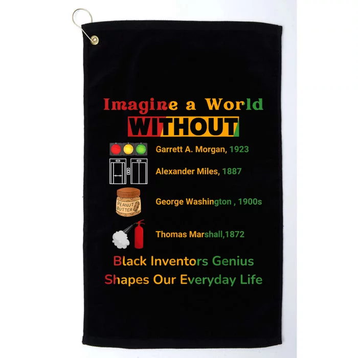 Black Inventors Their Timeless Contributions Black History Platinum Collection Golf Towel