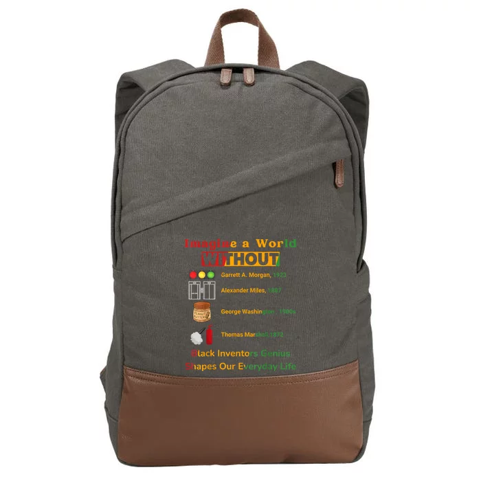 Black Inventors Their Timeless Contributions Black History Cotton Canvas Backpack