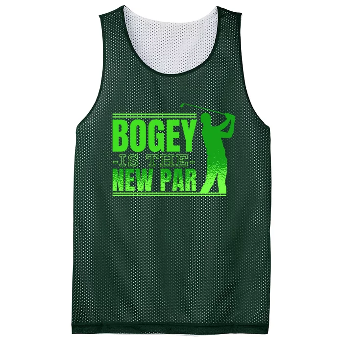 Bogey Is The New Par Funny Golfer Golf Golfing Mesh Reversible Basketball Jersey Tank