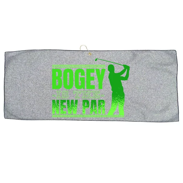 Bogey Is The New Par Funny Golfer Golf Golfing Large Microfiber Waffle Golf Towel