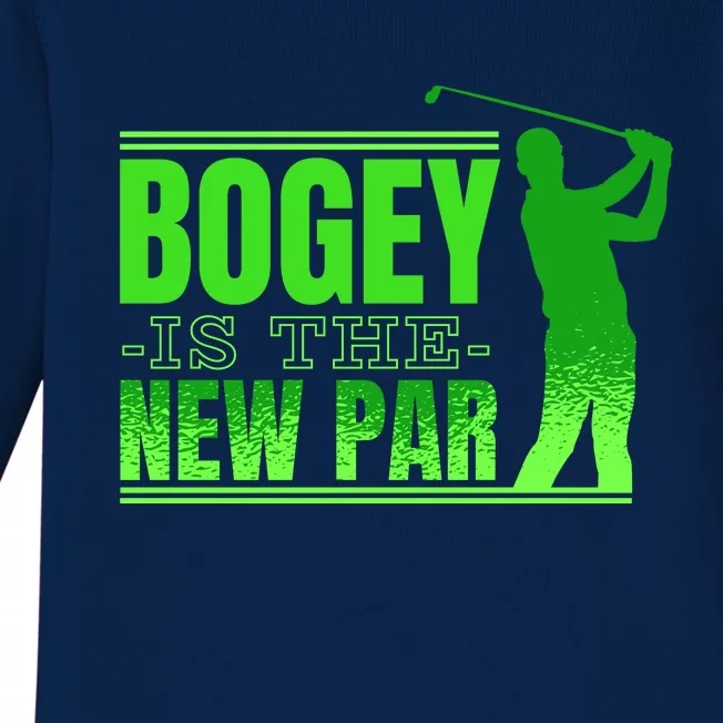 Bogey Is The New Par Funny Golfer Golf Golfing Baby Long Sleeve Bodysuit