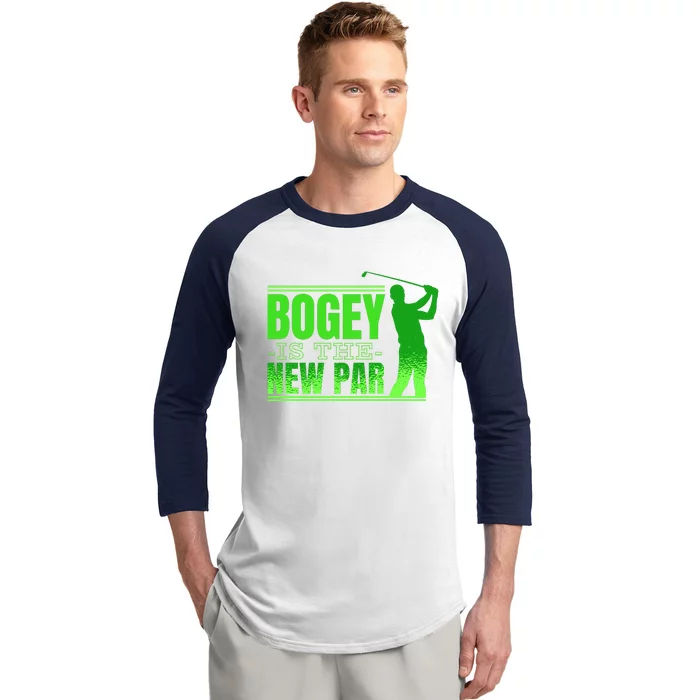 Bogey Is The New Par Funny Golfer Golf Golfing Baseball Sleeve Shirt