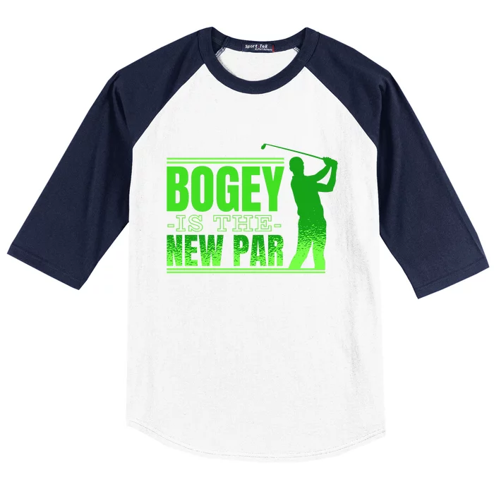 Bogey Is The New Par Funny Golfer Golf Golfing Baseball Sleeve Shirt