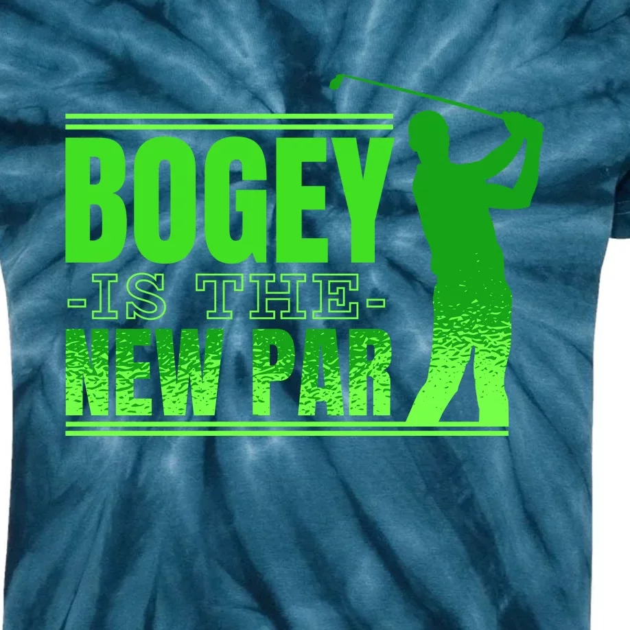 Bogey Is The New Par Funny Golfer Golf Golfing Kids Tie-Dye T-Shirt