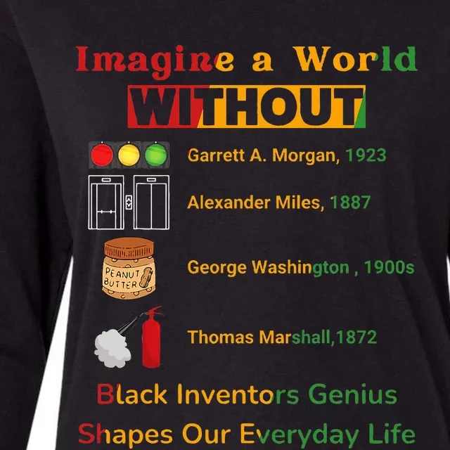 Black Inventors Their Timeless Contributions Black History Womens Cotton Relaxed Long Sleeve T-Shirt