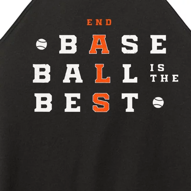 Baseball Is The Best End Als Women’s Perfect Tri Rocker Tank