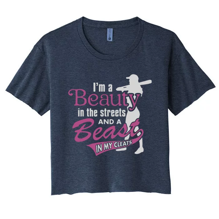 Beast In The Cleats Women's Crop Top Tee