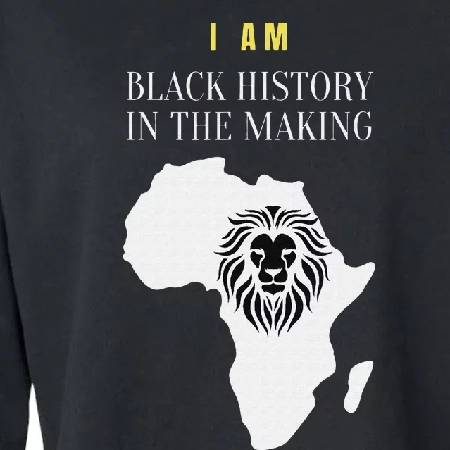 Black In the Making of History Today Cropped Pullover Crew