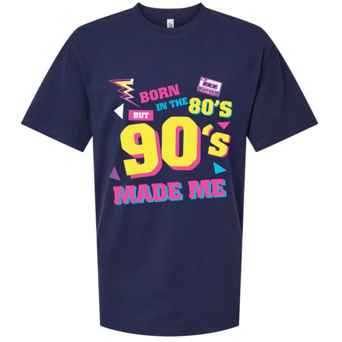 Born In The 80s But 90s Made Me Cassette Tape Sueded Cloud Jersey T-Shirt