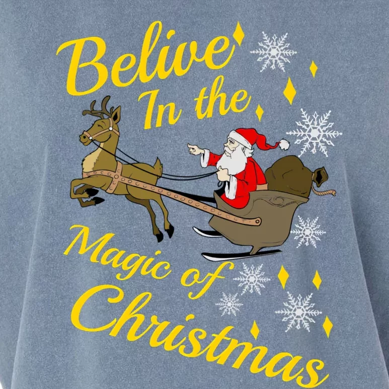 Believe In The Magic Of Christmas Garment-Dyed Women's Muscle Tee