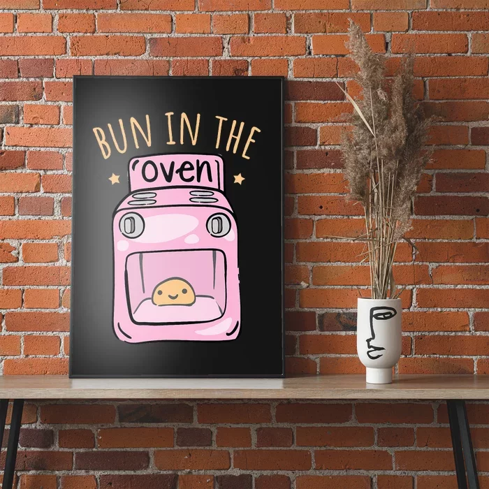 Bun In The Oven Baby Announcement Poster