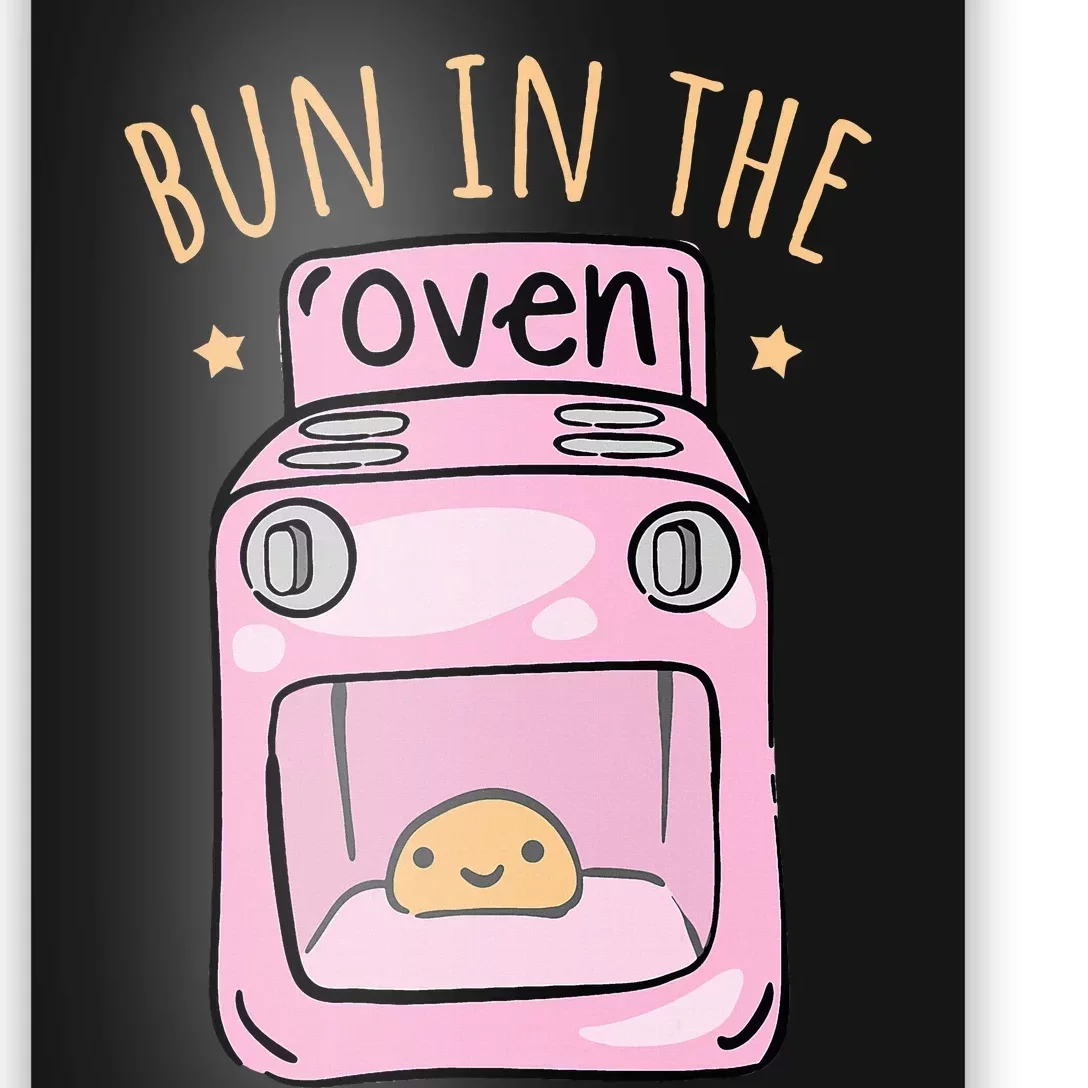 Bun In The Oven Baby Announcement Poster