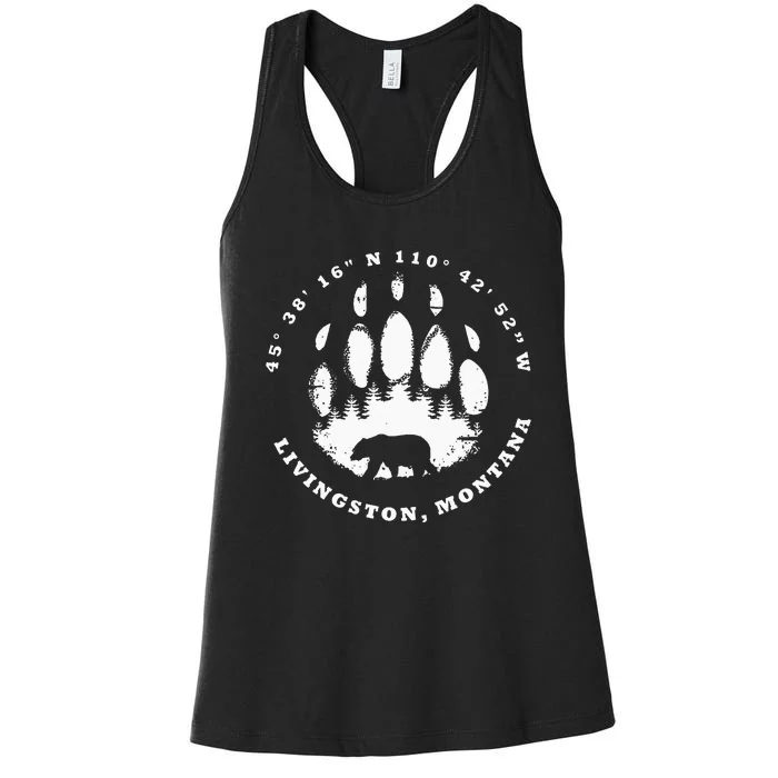 Bear in the Forest Hiking Outdoor Clothing Women's Racerback Tank