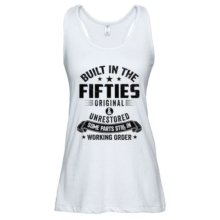 Built In The Fifties Built In The 50s Birthday Ladies Essential Flowy Tank