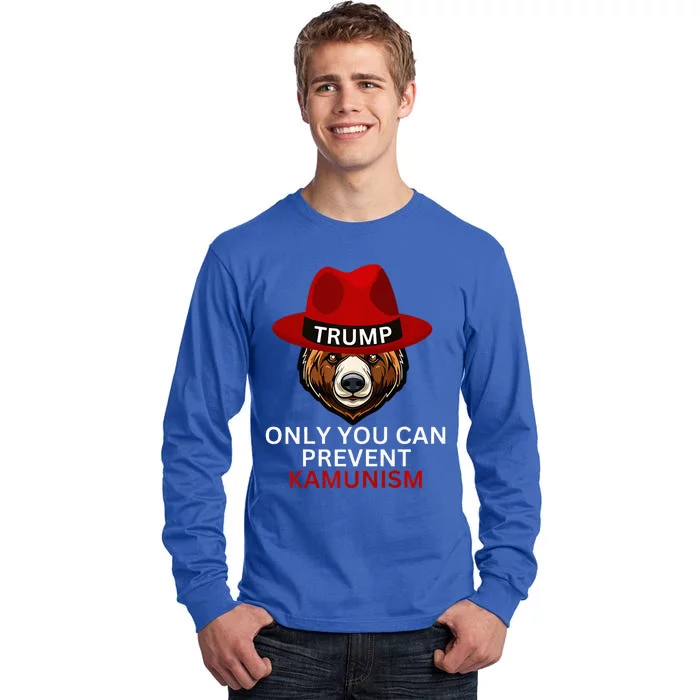 Bear In Trump Hat. Only You Can Prevent Communism. Premium Tall Long Sleeve T-Shirt