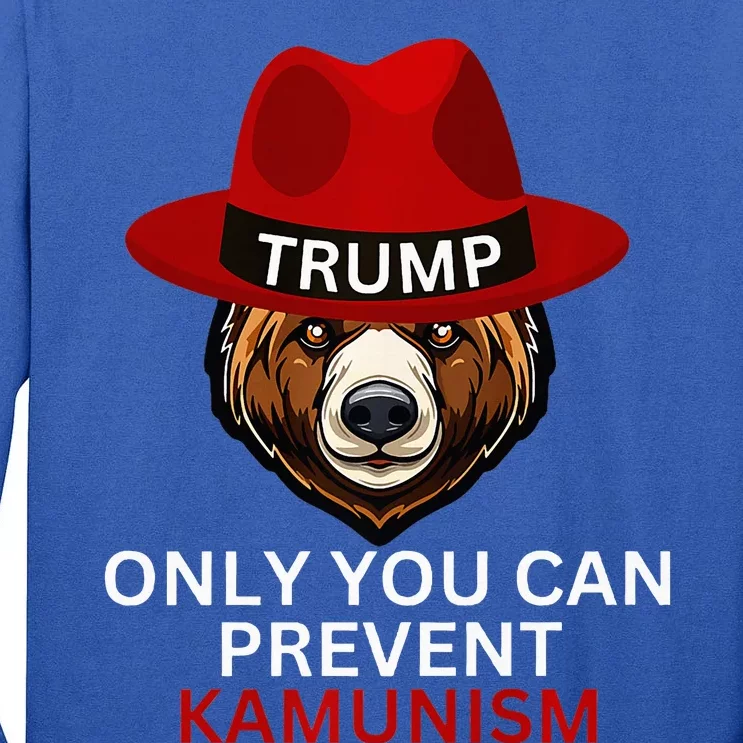 Bear In Trump Hat. Only You Can Prevent Communism. Premium Tall Long Sleeve T-Shirt