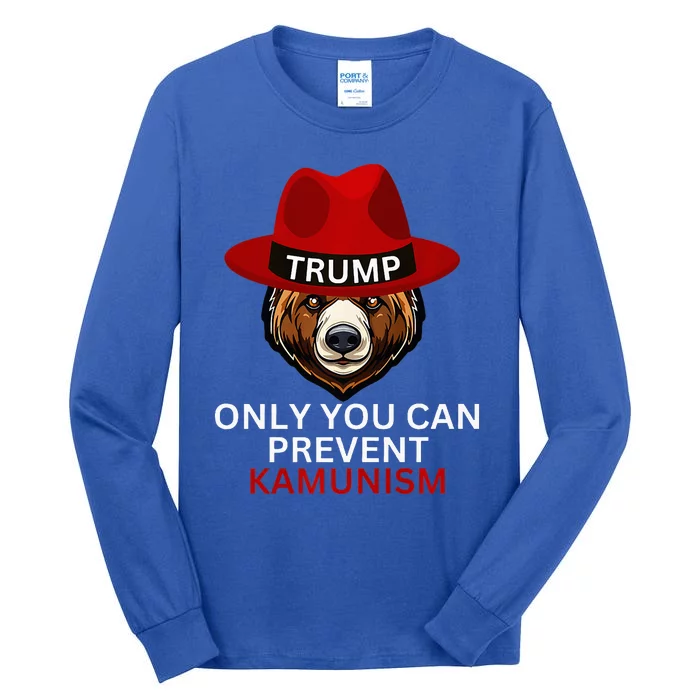 Bear In Trump Hat. Only You Can Prevent Communism. Premium Tall Long Sleeve T-Shirt