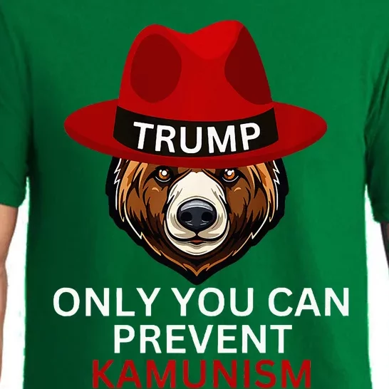 Bear In Trump Hat. Only You Can Prevent Communism. Premium Pajama Set