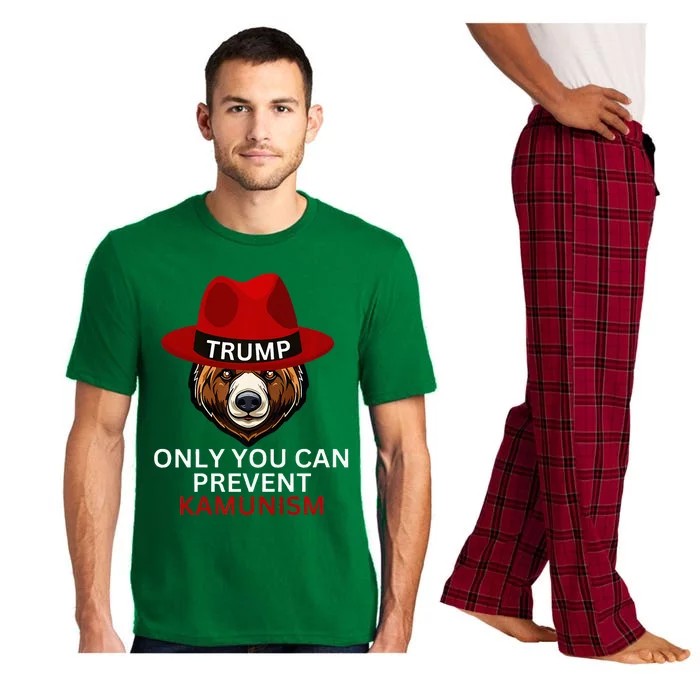 Bear In Trump Hat. Only You Can Prevent Communism. Premium Pajama Set