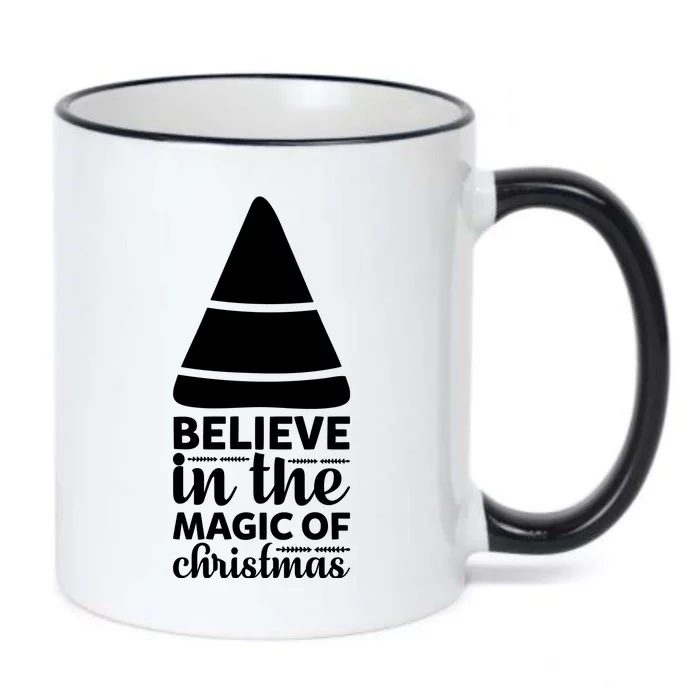 Believe In The Magic Of Christmas Black Color Changing Mug