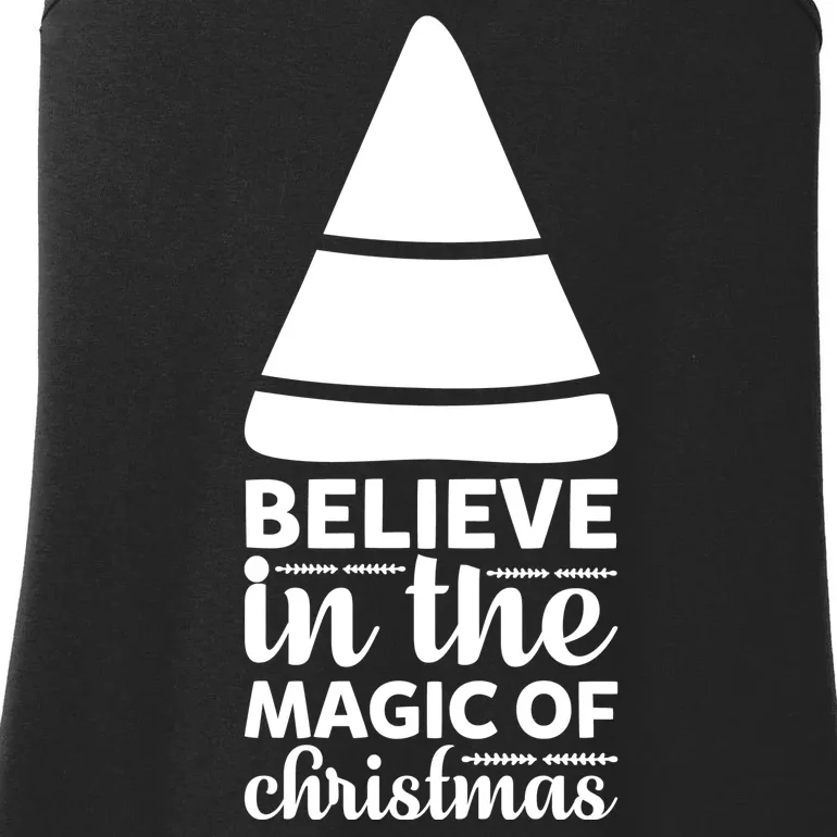 Believe In The Magic Of Christmas Ladies Essential Tank