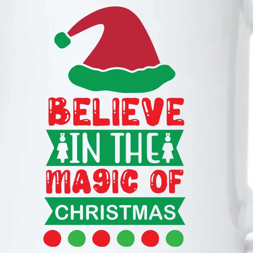 Believe In The Magic Of Christmas Black Color Changing Mug