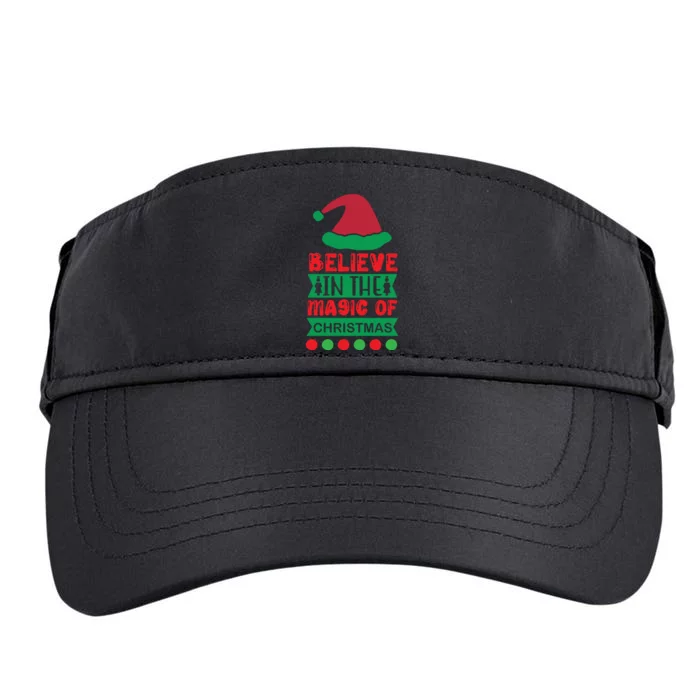 Believe In The Magic Of Christmas Adult Drive Performance Visor