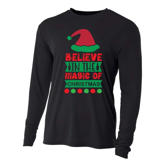 Believe In The Magic Of Christmas Cooling Performance Long Sleeve Crew