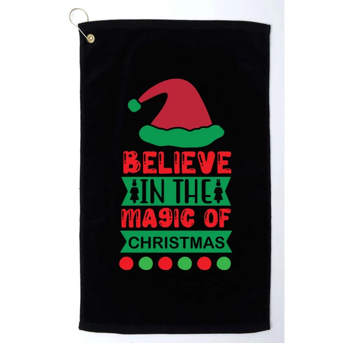 Believe In The Magic Of Christmas Platinum Collection Golf Towel