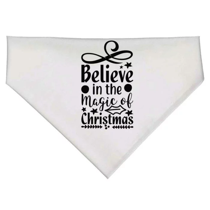 Believe In The Magic Of Christmas USA-Made Doggie Bandana