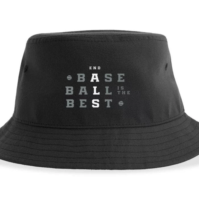 Baseball Is The Best End Als Sustainable Bucket Hat