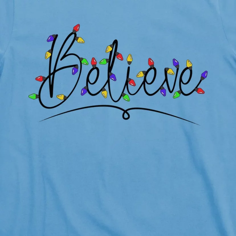 Believe In The Magic Of Christmas Festive Graphic Gift T-Shirt