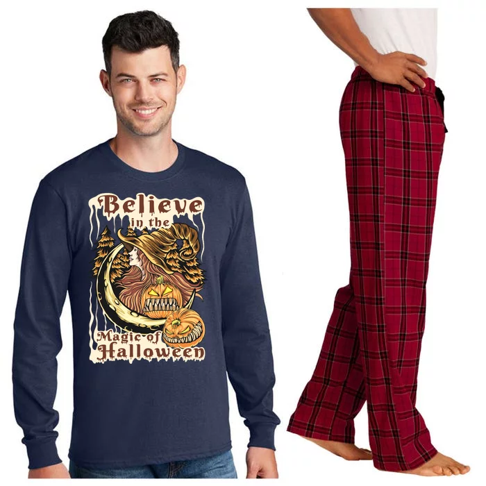 Believe In The Magic Of Halloween Long Sleeve Pajama Set