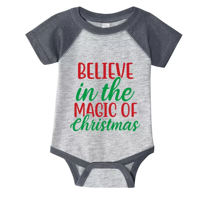 Believe In The Magic Of Christmas Pajama Infant Baby Jersey Bodysuit