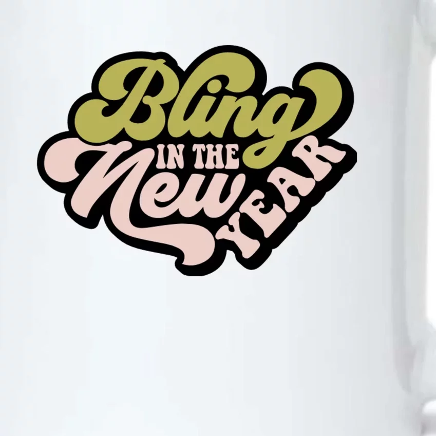 Bling In The New Year Black Color Changing Mug