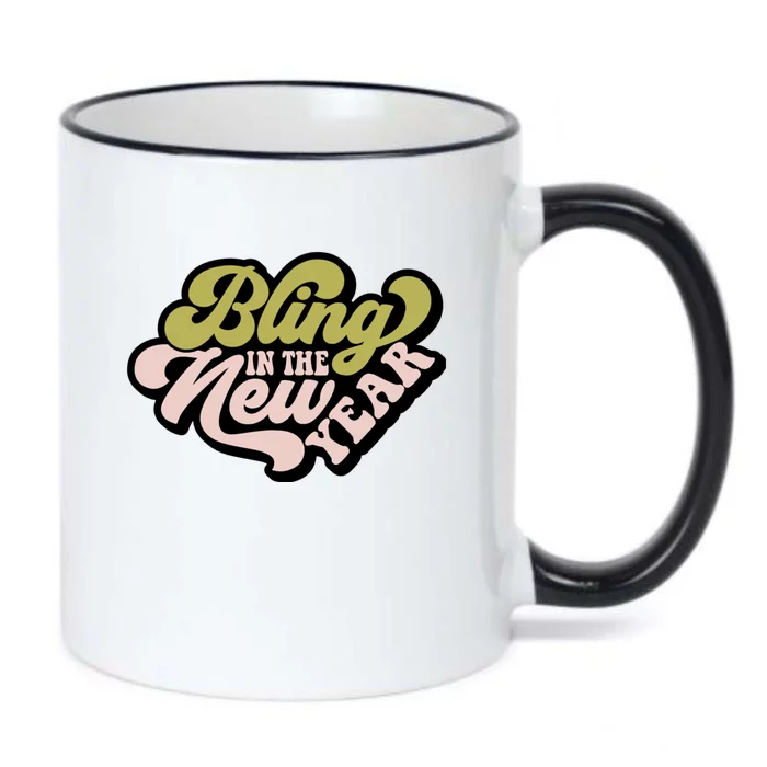 Bling In The New Year Black Color Changing Mug