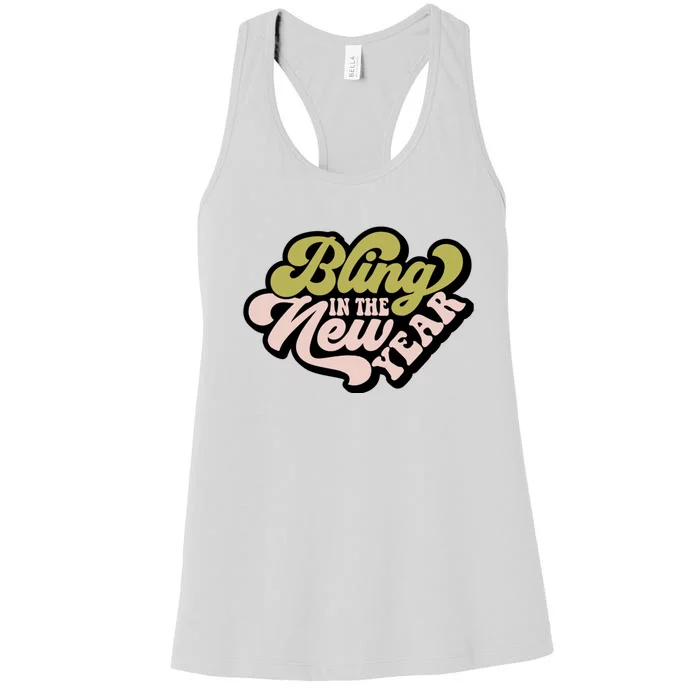 Bling In The New Year Women's Racerback Tank