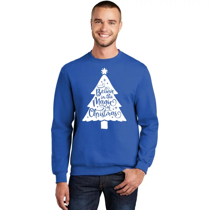 Believe In The Magic Of Christmas Rustic Holiday Family Gift Sweatshirt