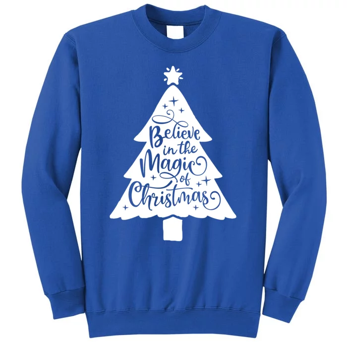 Believe In The Magic Of Christmas Rustic Holiday Family Gift Sweatshirt