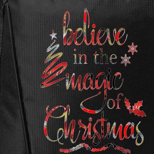 Believe In The Magic Of Christmas Gift City Backpack