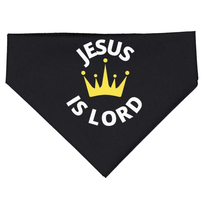 Blessed Is The Nation Whose God Is Lord Christian USA-Made Doggie Bandana